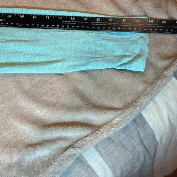 Love Linen JJill Caribbean Blue Open Front Linen Cardigan, size Large - Picture 8 of 9